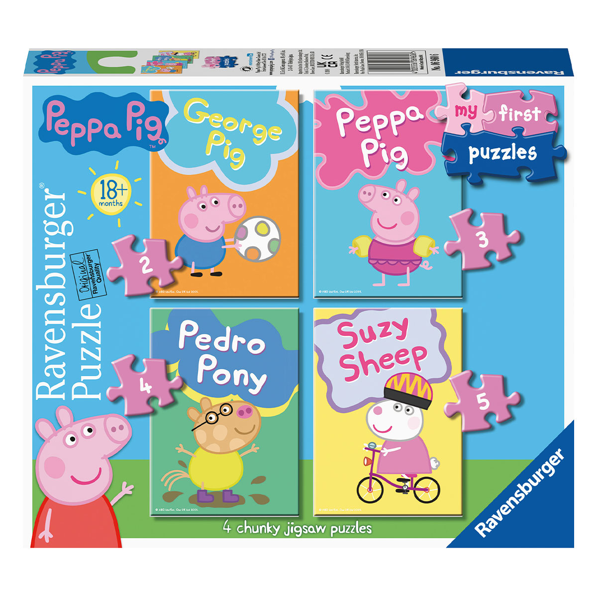 Пазл Ravensburger «Мой первый пазл: «Свинка Пеппа», 2/3/4/5 эл.