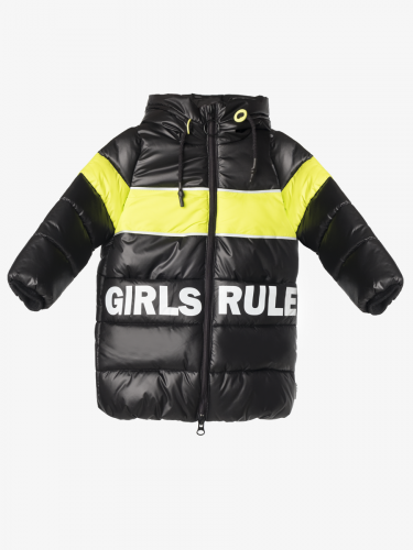 90869/4 (черный) Пальто для девочки