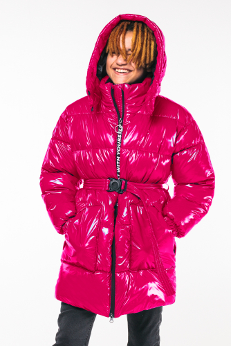 90690/2 (розовый) Пальто для девочки