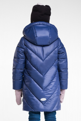90555/4 (синий) Пальто для девочки