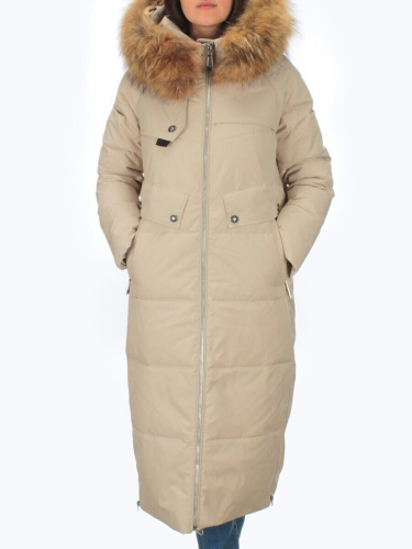 H23-631 BEIGE Пальто зимнее женское (200 гр. тинсулейт) размер 42