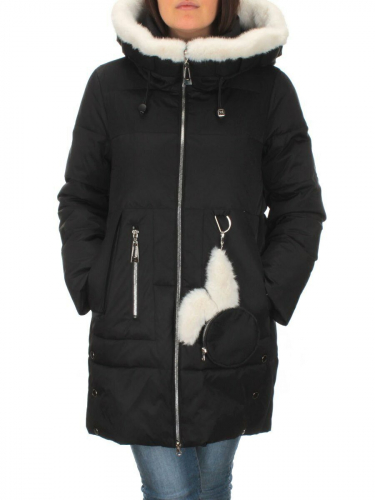 Y23-861 BLACK Куртка зимняя женская (тинсулейт) размер 42