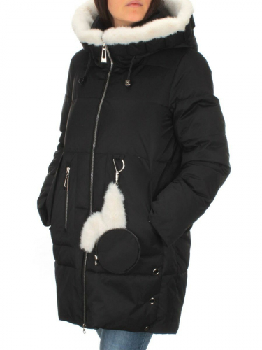 Y23-861 BLACK Куртка зимняя женская (тинсулейт) размер 42