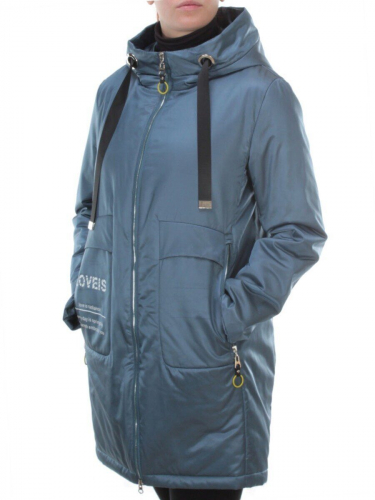 BM-929 GRAY/BLUE Куртка демисезонная женская COSEEMI (100 гр. синтепон) размер 50