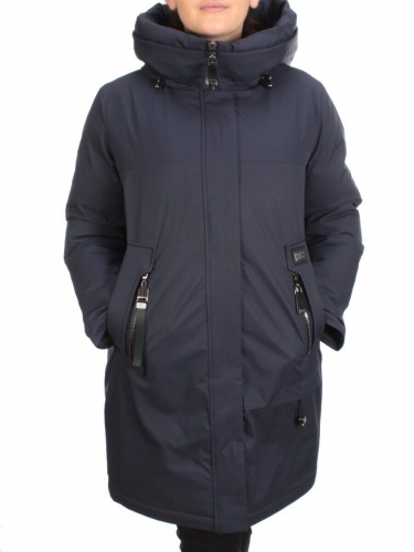 H 915 DARK BLUE Куртка зимняя женская MAYYIYA (200 гр. холлофайбера) размер 48
