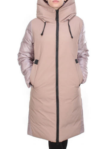 2235 PINK POWDER Пальто женское зимнее AKIDSEFRS (200 гр. холлофайбера) размер 48