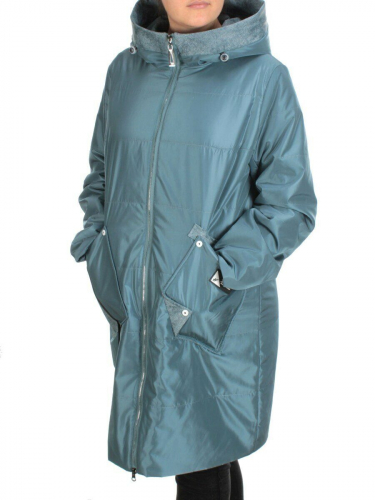 BM-15 GRAY/GREEN Куртка демисезонная женская (100 гр. синтепон) размер 48