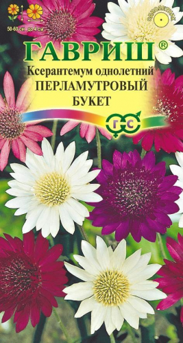 Цветы Ксерантемум Перламутровый букет 0,05 г ц/п Гавриш Сух. (однол.)