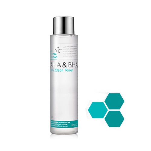 Пилинг-тонер с фруктовыми кислотами (AHA) и салициловой кислотой (ВНА) AHA & BHA Daily Clean Toner 150мл