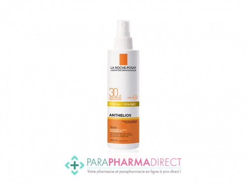 La Roche Posay Solaire Anthelios SPF30 Ultra Léger Spray Application Facile Haute Protection 200ml