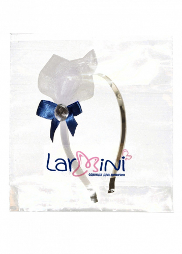 LARMINI Ободок LR-AC-R-DOBS-S, цвет белый/темно-синий