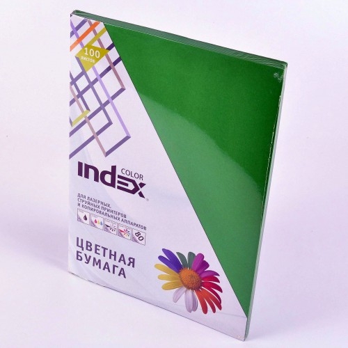 Бумага INDEX Color IC68 А4 100л изумрудно-зеленый