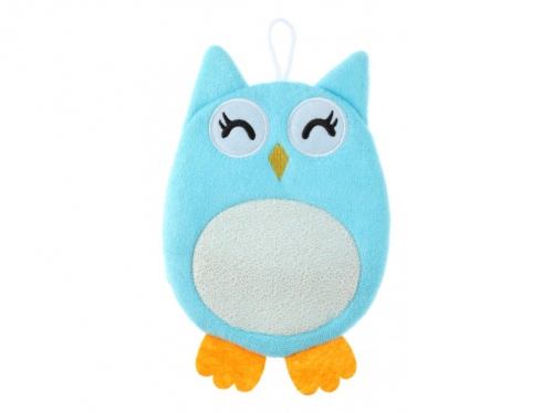 Махровая мочалка-рукавичка Baby Owl. Хлопковая ткань.