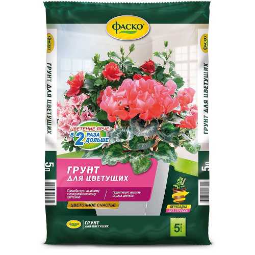 Грунт д/цветущих 5л Цветочное счастье ФАСКО (5/315)