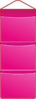 Кармашек для кабинки в детский сад, детский органайзер, ПВХ, цвет розовый