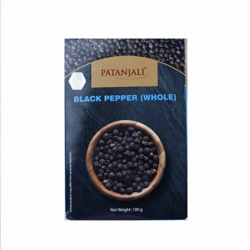 Patanjali Black Pepper Whole Перец чёрный горошек 100г