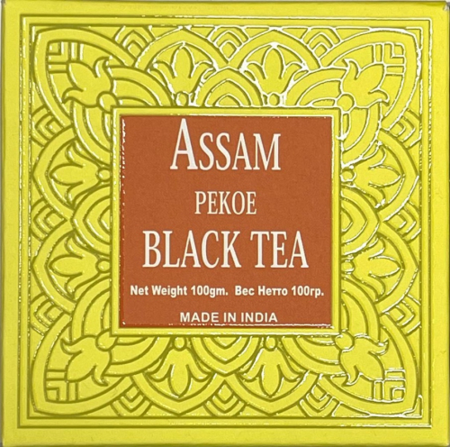 BHARAT BAZAAR Assam Pekoe Black long leaf Tea Чай Ассам Пекое черный крупный лист 100г