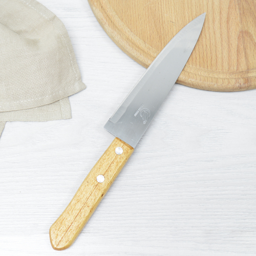 Нож кухонный с деревянной ручкой 6