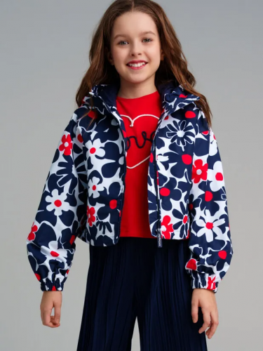 2191 р.  3498 р.  Куртка текстильная с полиуретановым покрытием для девочек (ветровка)