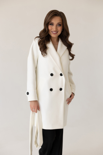 Пальто женское демисезонное 22970 (белый)
