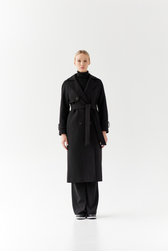 Пальто женское демисезонное 22960  (черный)