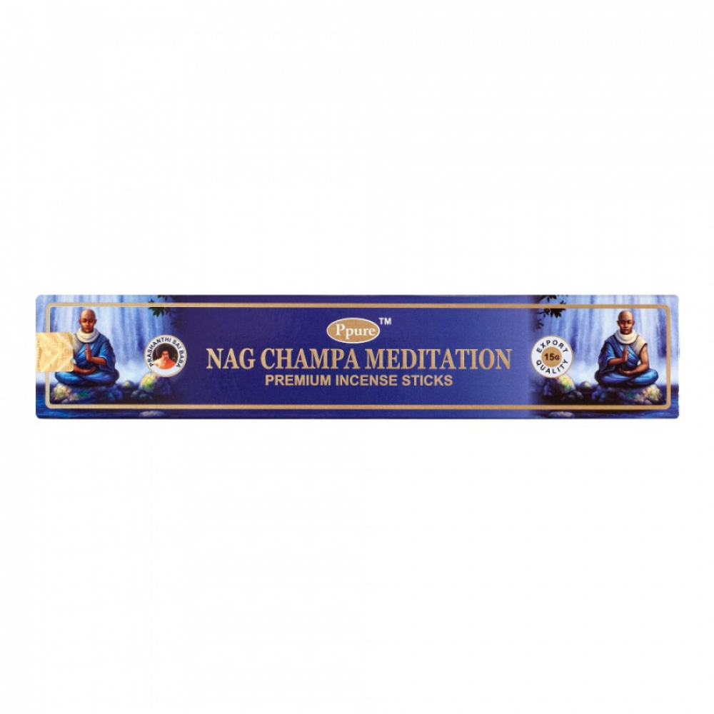 PPURE Meditation Благовония аромапалочки Лотос Сандал Мирра уп-12 шт 15г