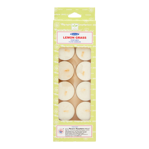 SATYA Lemon Grass Ароматические чайные свечи Лемонграсс 14г x 12