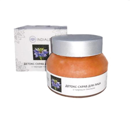 INDIALE Detox scrub Детокс-скраб для лица с черным тмином 50г