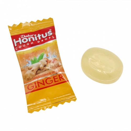 DABUR Honitus cough drops honey & ginger Леденцы Имбирь и мёд для поднятия иммунитета, в т.ч. при респираторных заболеваниях 1шт