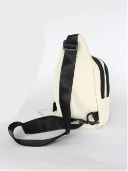 Рюкзак (сумка) Battr-002 (однолямочный), 2отд, плечевой ремень, 2внеш+1внут/ карм, молочный 257869