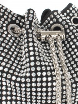 Сумка женская текстиль Ch&K-3735-1 1отд, плечевой ремень цепочка, party, черный 258951