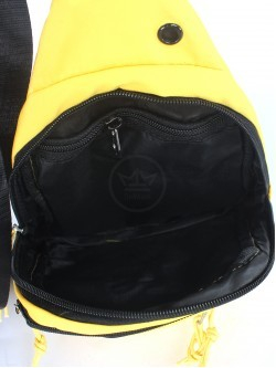 Рюкзак (сумка) Battr-002 (однолямочный), 2отд, плечевой ремень, 2внеш+1внут/ карм, желтый 257868