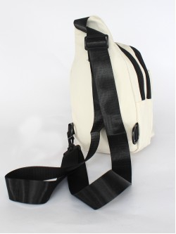 Рюкзак (сумка) Battr-003 (однолямочный), 2отд, плечевой ремень, 1внеш+1внут/ карм, молочный 257866