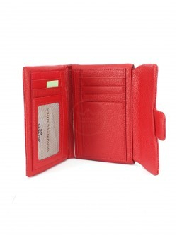Кошелек женский н/к+паспорт Cossroll-2202-9979-1, 7отд, 7карм, красный 248034