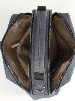 Рюкзак жен искусственная кожа (ПВХ) ADEL-195/2в (сумка change), 2отд+карм/перег, синий джинс 258870