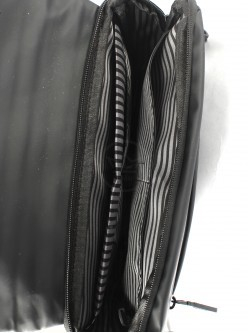 Сумка мужская текстиль HSH-1100-52, 1отд, плечевой ремень, черный 259016
