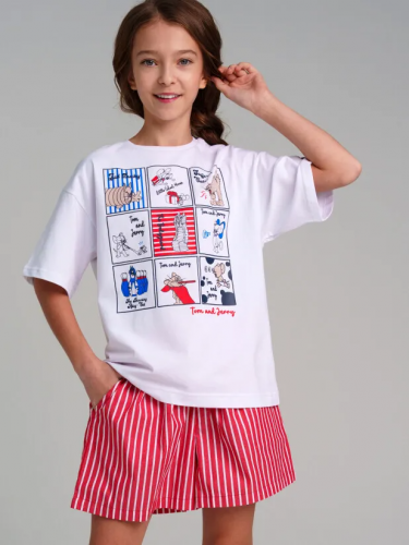 636 р.  789 р.  Фуфайка трикотажная для девочек (футболка)