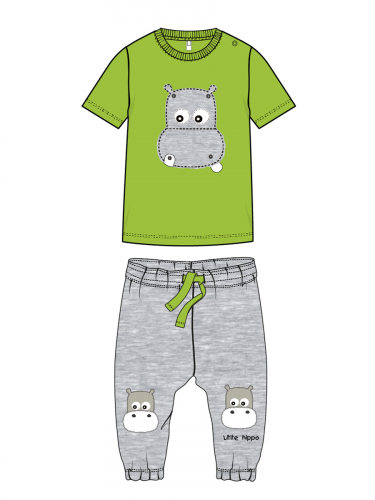 802 р.  1128 р.  Комплект детский трикотажный для мальчиков: фуфайка (футболка), брюки