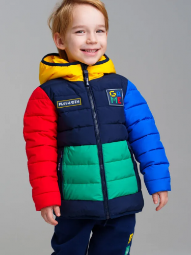 3145 р.  3384 р.  Куртка текстильная с полиуретановым покрытием для мальчиков