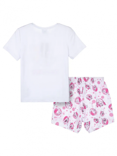 946 р.  1128 р.  Комплект трикотажный для девочек: фуфайка (футболка), шорты