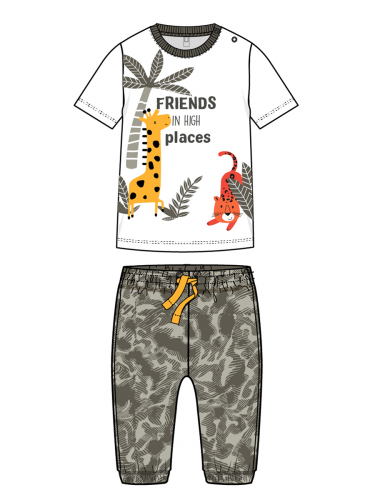 722 р.  1015 р.  Комплект детский трикотажный для мальчиков: фуфайка (футболка), брюки