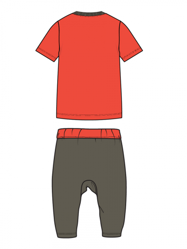 802 р.  1128 р.  Комплект детский трикотажный для мальчиков: фуфайка (футболка), брюки