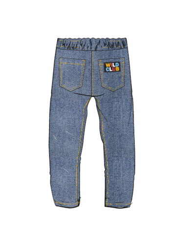 887 р.  1579 р.  Брюки текстильные джинсовые для мальчиков