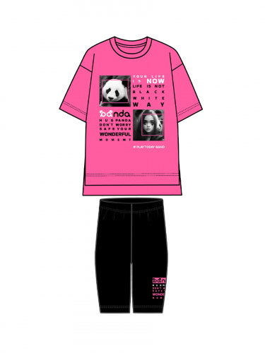 1043 р.  1467 р.  Комплект трикотажный для девочек: брюки (легинсы укороченные), фуфайка (футболка)