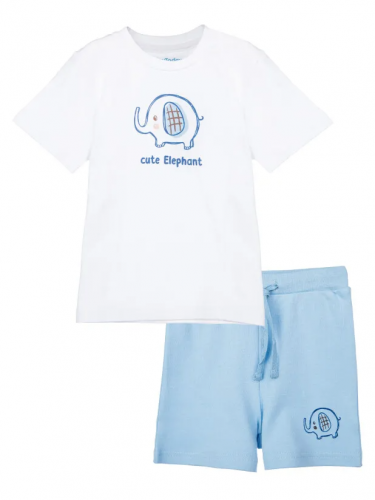 642 р.  903 р.  Комплект детский трикотажный для мальчиков: фуфайка (футболка), шорты