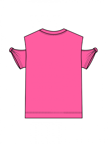 566 р.  846 р.  Фуфайка трикотажная для девочек (футболка)