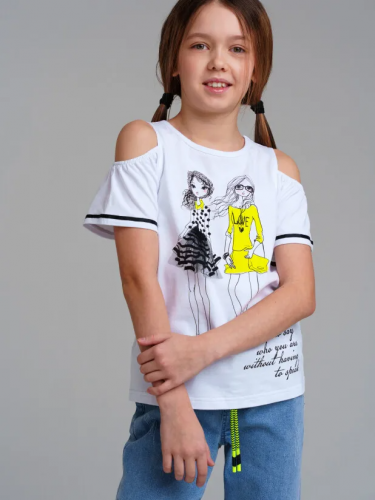 856 р.  903 р.  Фуфайка трикотажная для девочек (футболка)