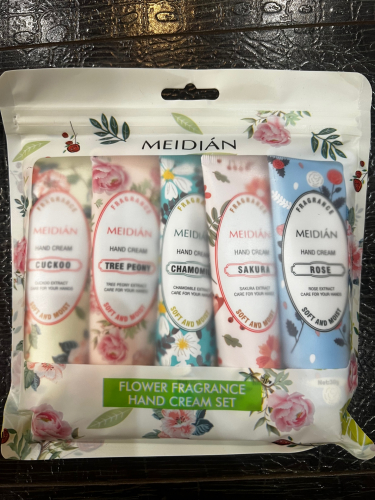 Набор  кремов для рук Meidian Hand Cream (5 шт) цветочный аромат