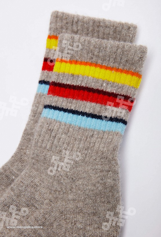 АКЦИЯ! ЦЕНА БЫЛА 390 Р.Носки из 100% монгольской шерсти (арт. 01190)