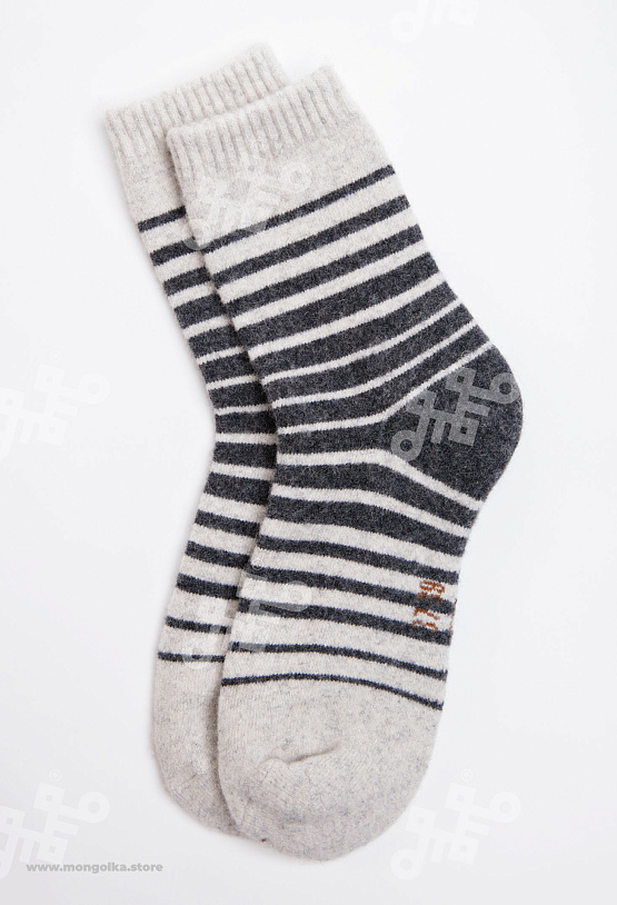 АКЦИЯ! ЦЕНА БЫЛА 305 Р.Носки из монгольской шерсти (арт. 01153)